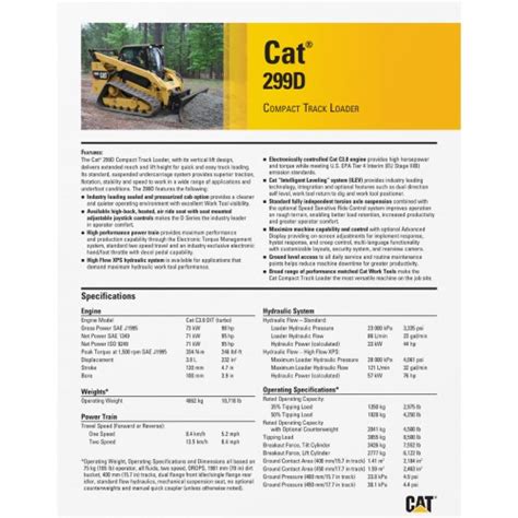 299d skid steer weight|caterpillar 299 skid steer specs.